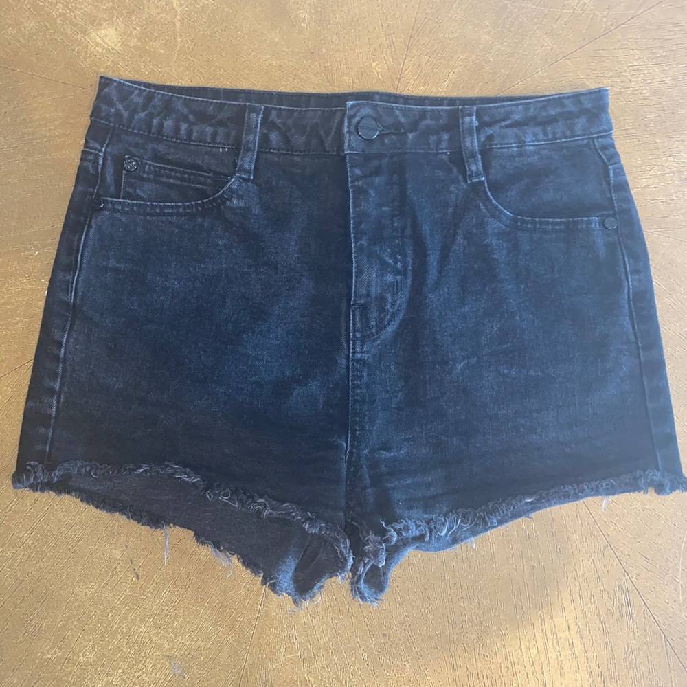 Obey high waisted cut off shorts